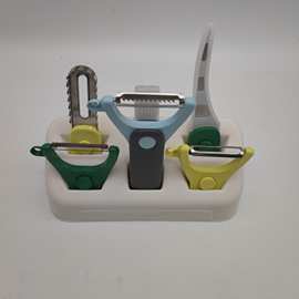 厨房六合一多功能刨丝器刨皮切丝小工具塑料迷你烹饪蔬菜处理刀具