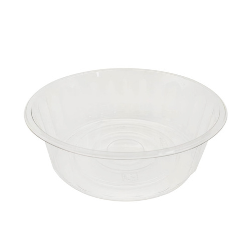 Disposable Trendy Transparent Round Takeout Watermelon Packaging Box Melon & Fruit-Cutting Container, Wholesale — No Lid Intended