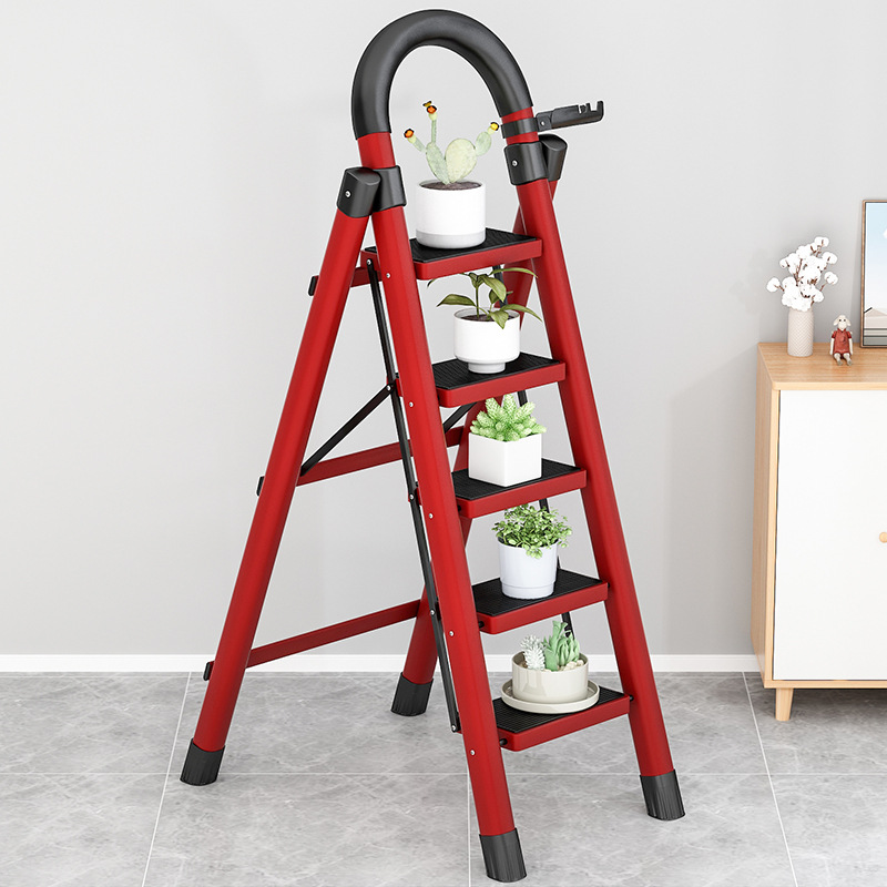 Step ladder household foldable promotional gift ladder three-step ladder four-step ladder multi-purpose A-frame ladder gift step ladder manufacturer