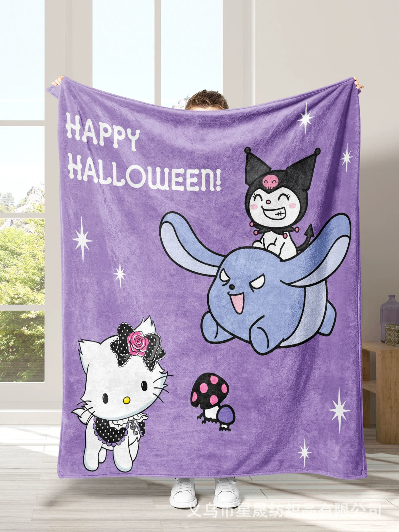 (Граница торговли), санрио, hello kitty, фланелевая стеганая простыня, хэллоуин