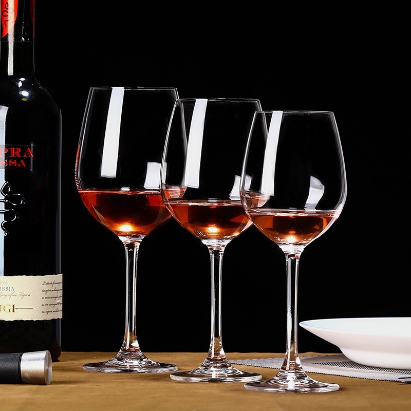 Tazas de vino de cristal, tazas de champán, tazas de vino blanco europeas, tazas de vino comerciales de alta calidad