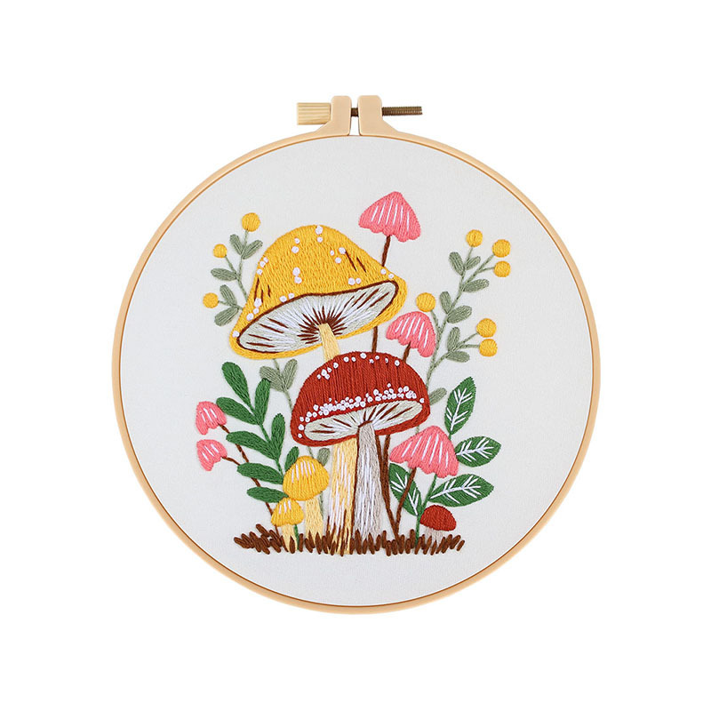 Nuevo original bordado hecho a mano DIY paquete de material seta bordado Caracol Flor de dibujos animados transfronteriza Inglés