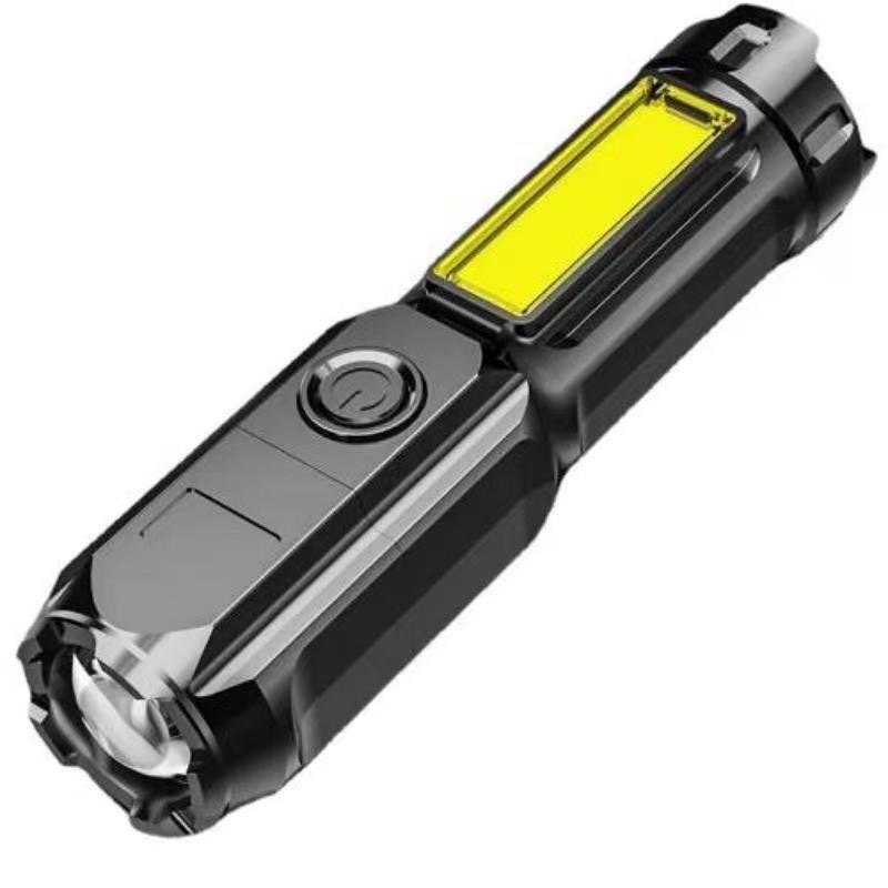 クロスボーダー強力な光焦点懐中電灯屋外多機能 LED 懐中電灯充電式超高輝度格納式作業灯|undefined