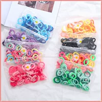 Colorful Children's Elastic Hair Ropes - Soft Towel Material, Perfect for Fun Hairstyles and Play!
