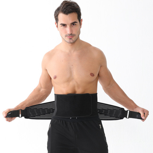 Support belt men's compression belt protruding disc waist support fitness running bodybuilding belt protective gear wholesale