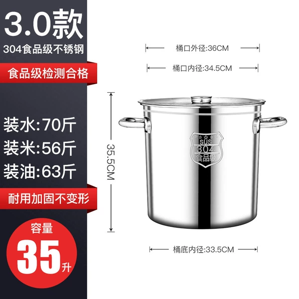 Stainless steel, diameter 35mm