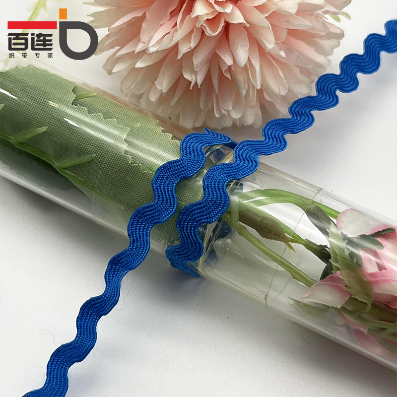 5mm color sólido ondulado en forma de S correas curvas de encaje correas cortinas sombreros ropa para niños vestidos accesorios de boda accesorios de ropa