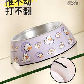 狗狗碗食盆防打翻不锈钢狗盆狗碗饭盆猫咪喝水猫粮碗宠物用品