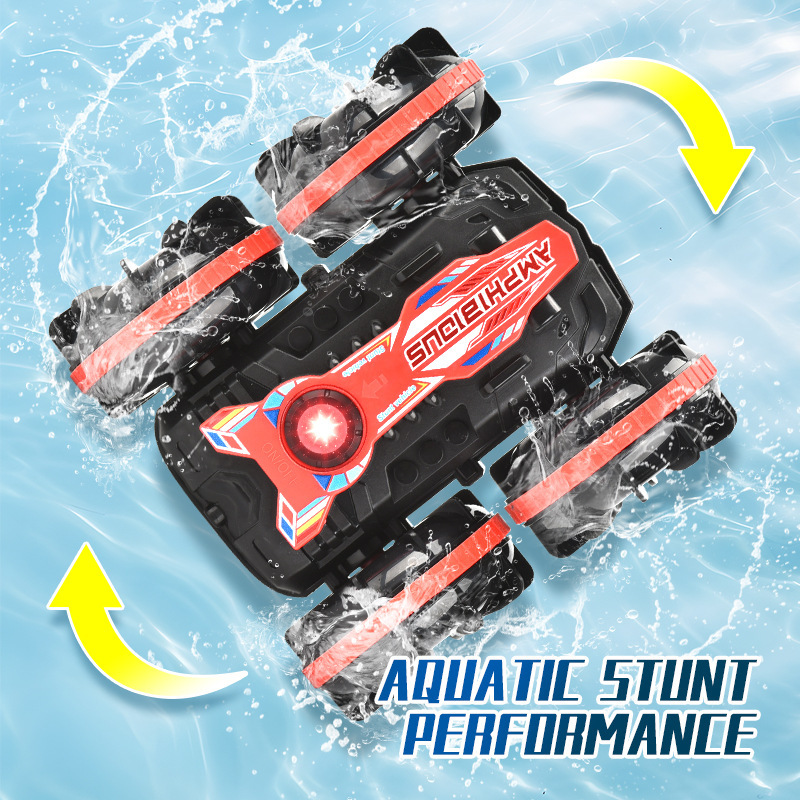 Walmart's New Amphibious Stunt Remote Control Car, Double-Sided Rolling Waterproof Off-Road Vehicle, Kidsren's Outdoor Toy