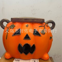 Halloween Pumpkin Tissue Box Holder万圣节南瓜纸巾盒架卫生架