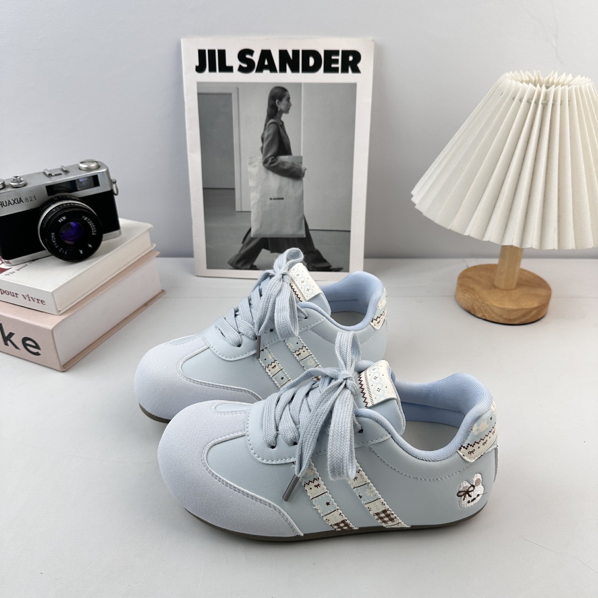 Yuanbo coreano rosa zapatos de skate para niñas versátiles zapatos de estudiantes 2025 otoño nuevos zapatos deportivos casuales