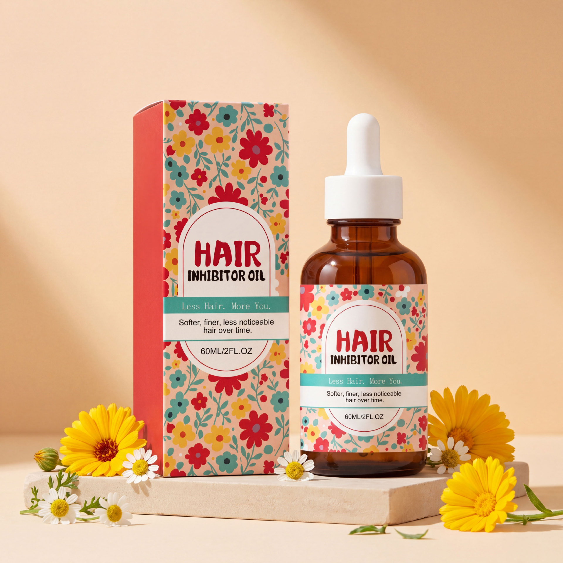 Hair Removal Care Essential Oil for Daily Skin Cleansing and Moisturizing, Leaving Skin Delicate, Fresh, and Comfortable after Hair Removal