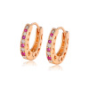 Jewelry, earrings, zirconium, suitable for import, European style