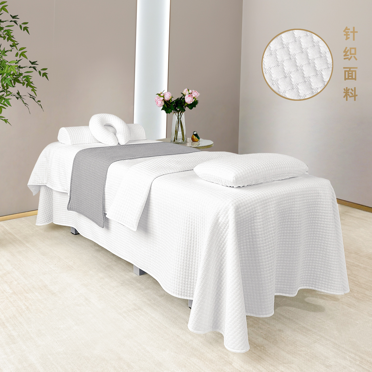 Conjunto de 4 lençóis de luxo para marquesa de massagem_voghion.com