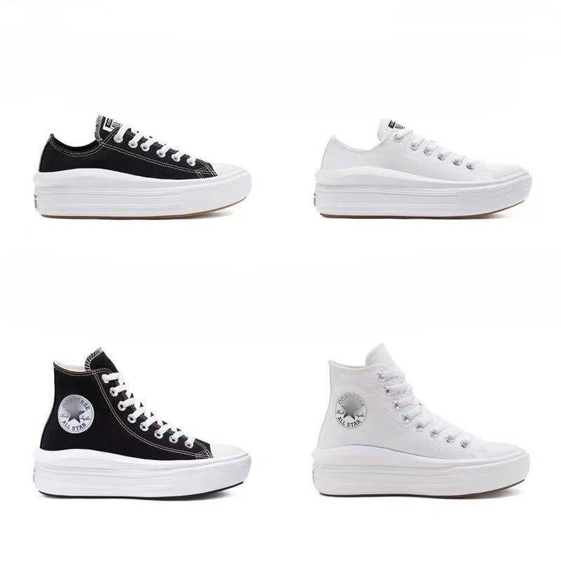 Putian Shoes 1970s All Star Move High and Low Height Platform Shoes Casual Canvas Shoes