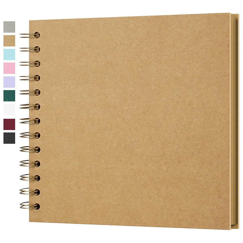 Cross-Border Amazon New Model Scrapbook Retro Wedding Scrapbook Baby DIY Photo Album Spiral Notebook Cross-Border Amazon New Model Scrapbook Retro Wedding Scrapbook Baby DIY Photo Album Spiral Notebook