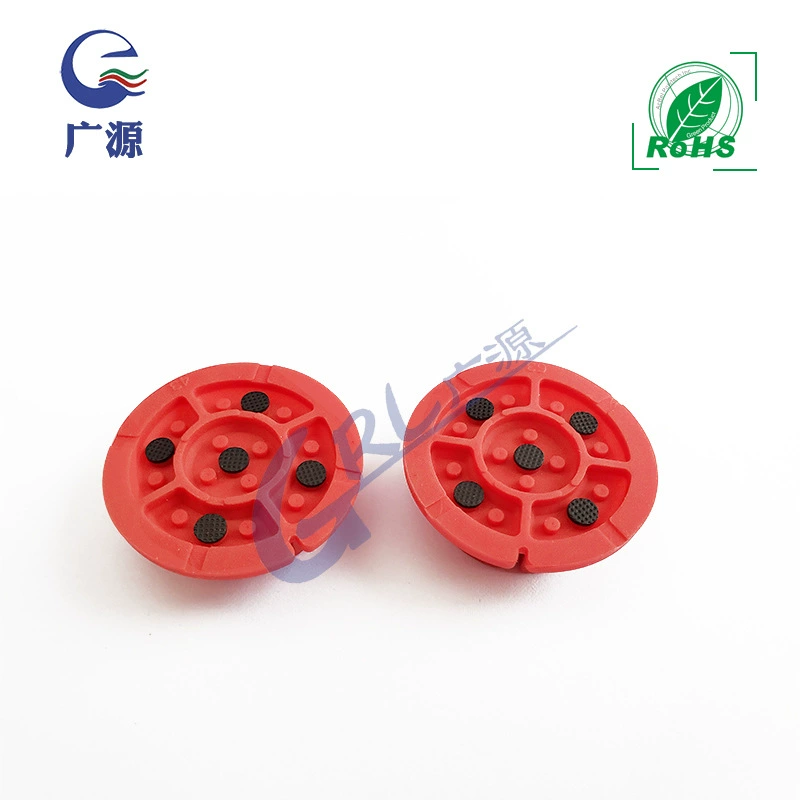 Supply silicone button 6237 electrical button silicone cap with silk screen round 5-button silicone cap sample available