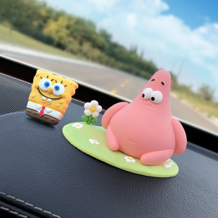 Car Ornaments Cute Cartoon Patrick Hand-made Car Car Interior Aromatherapy Center Console Car Decoration Products Expansion Stone