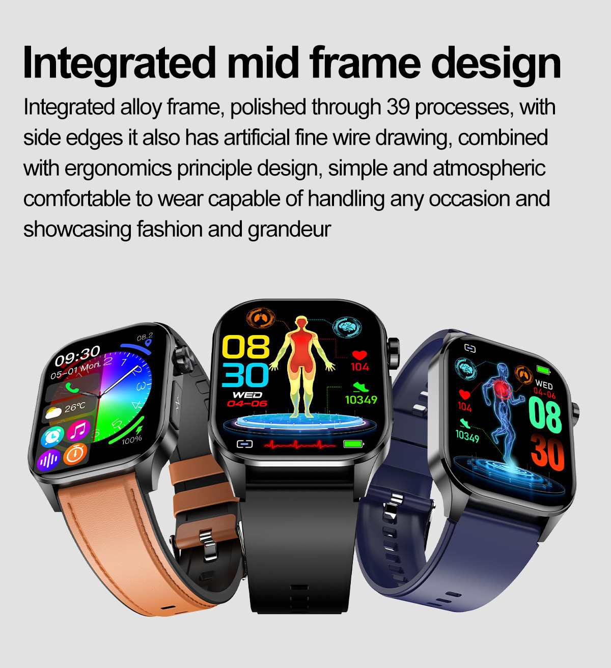 Smartwatch Mit Ekg Blutdruck Und Herzfrequenzmesser Unisex_voghion.com