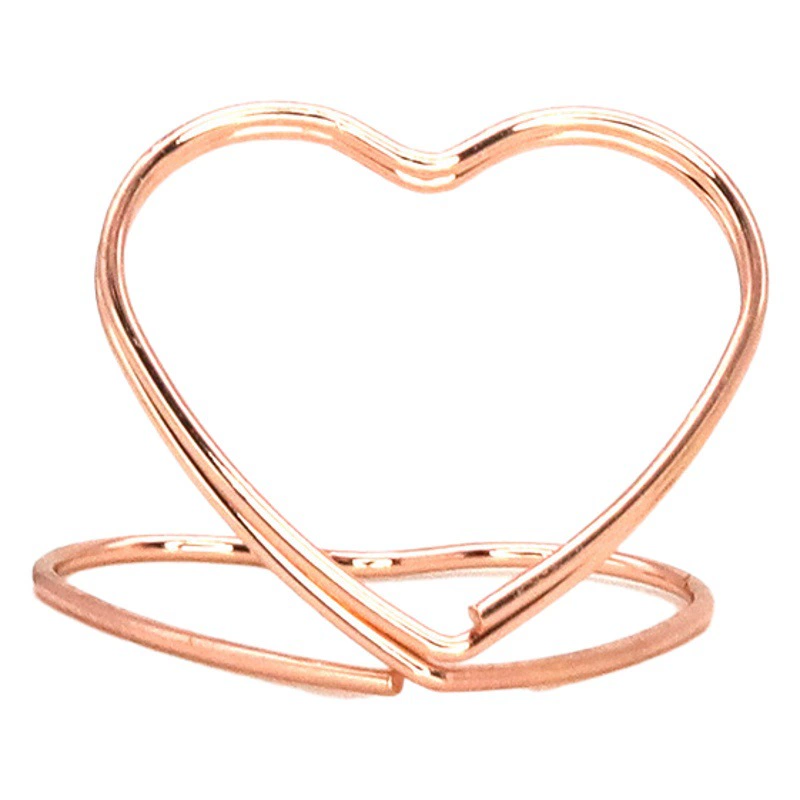 Золотой двухслойный держатель для любовных Карт Отель Свадебный стол кронштейн для номера металлический держатель для сообщений креативный держатель для фотографий