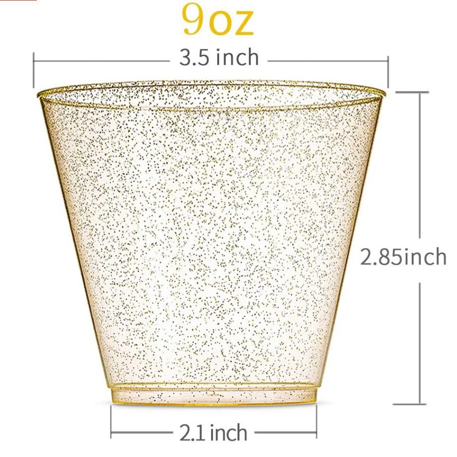 9OZ 골드 파우더 컵 270ml 1개