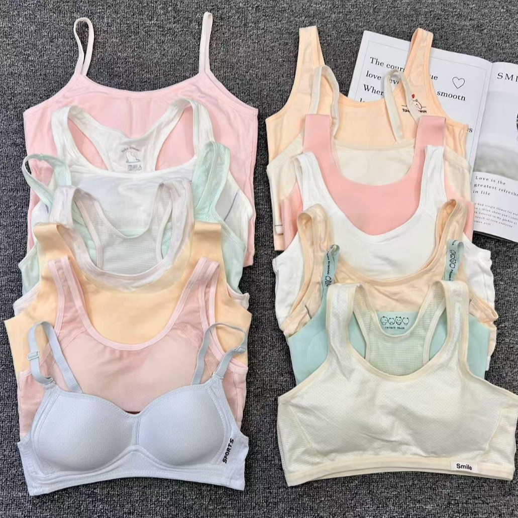 Sujetador para niñas Ropa interior deportiva para estudiantes Chaleco a prueba de golpes durante el desarrollo para niñas, adolescente de 15 años, estudiante de secundaria