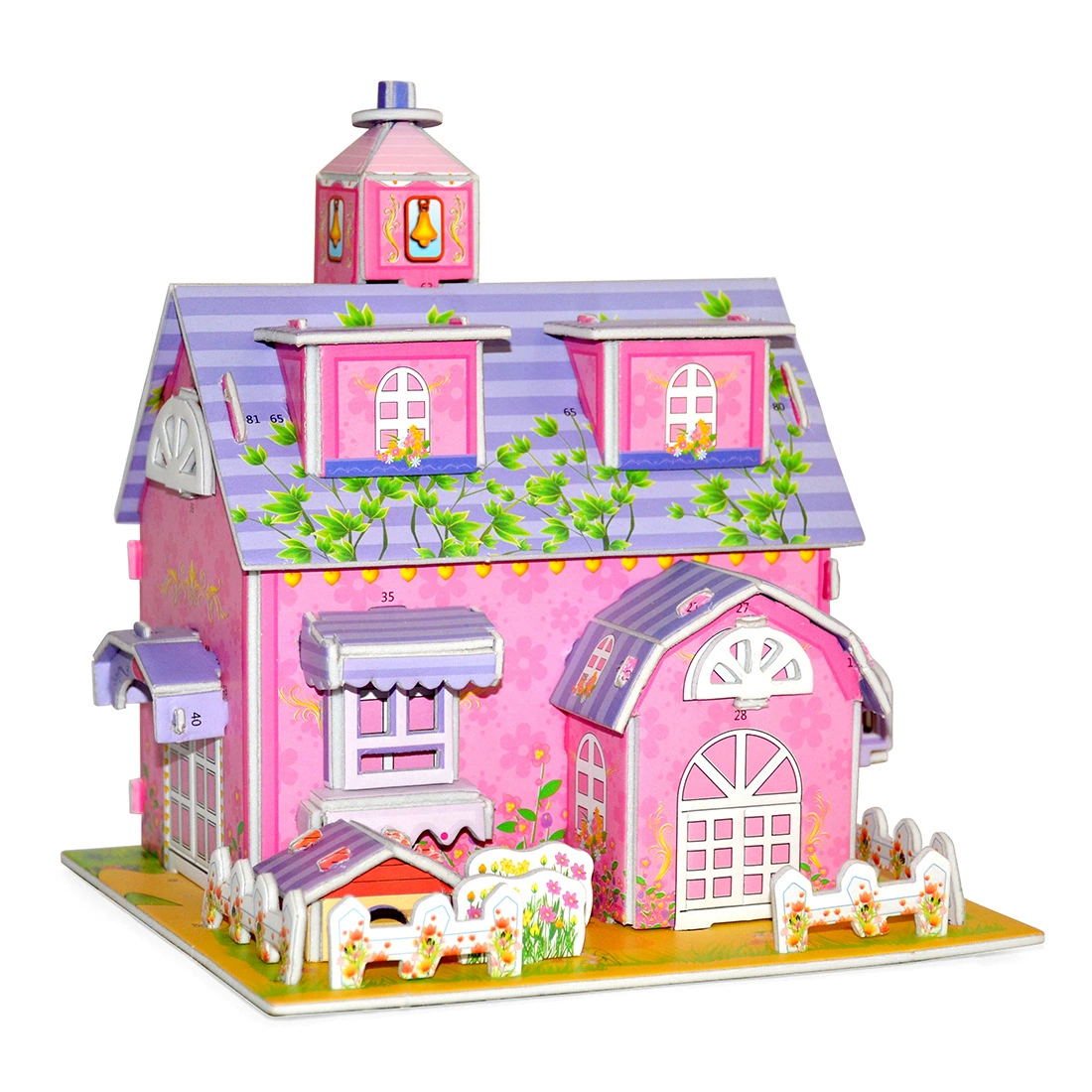 Three dimensional brainteaser, toy, house, interactive constructor, DIY, in 3d format, family style, Birthday gift
