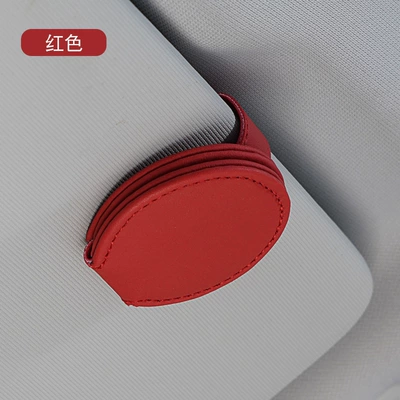 Car glasses holder card holder Car Glasses Clip/Bill Clip - red