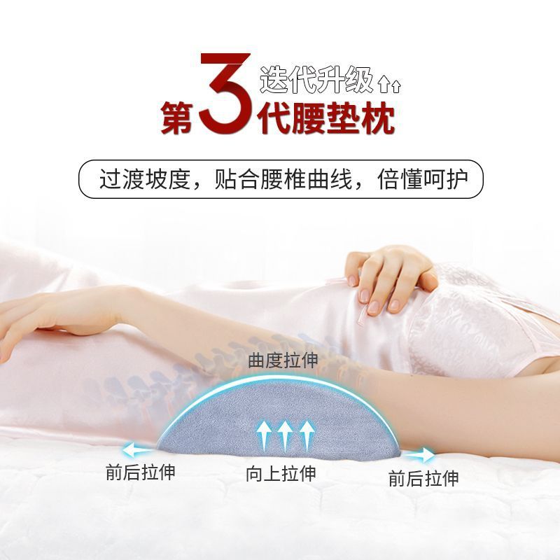 Memory Foam Mattress Lumbar Support Cushion for Pregnant Women Sleeping, Lumbar Disc Herniation Support Without Deformation
