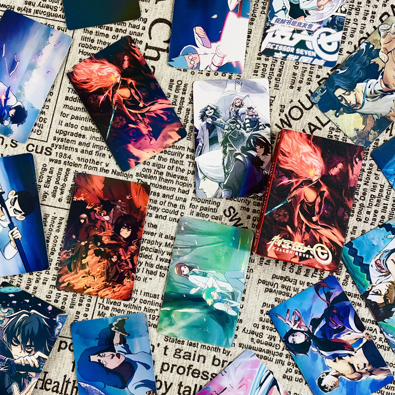 刺客伍六七周邊盒裝55張三寸鐳射圓角LOMO卡拍立得收藏小卡片禮物