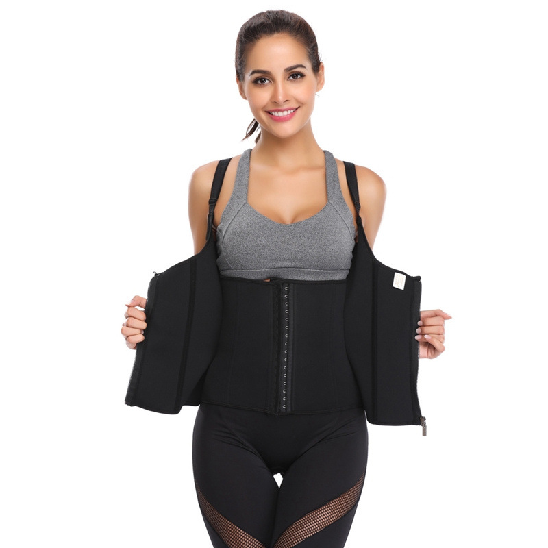 Ventas transfronterizas calientes de alta gama pro-piel de látex 6 hueso de pescado cintura integrada abdominal chaleco cintura ropa de plástico