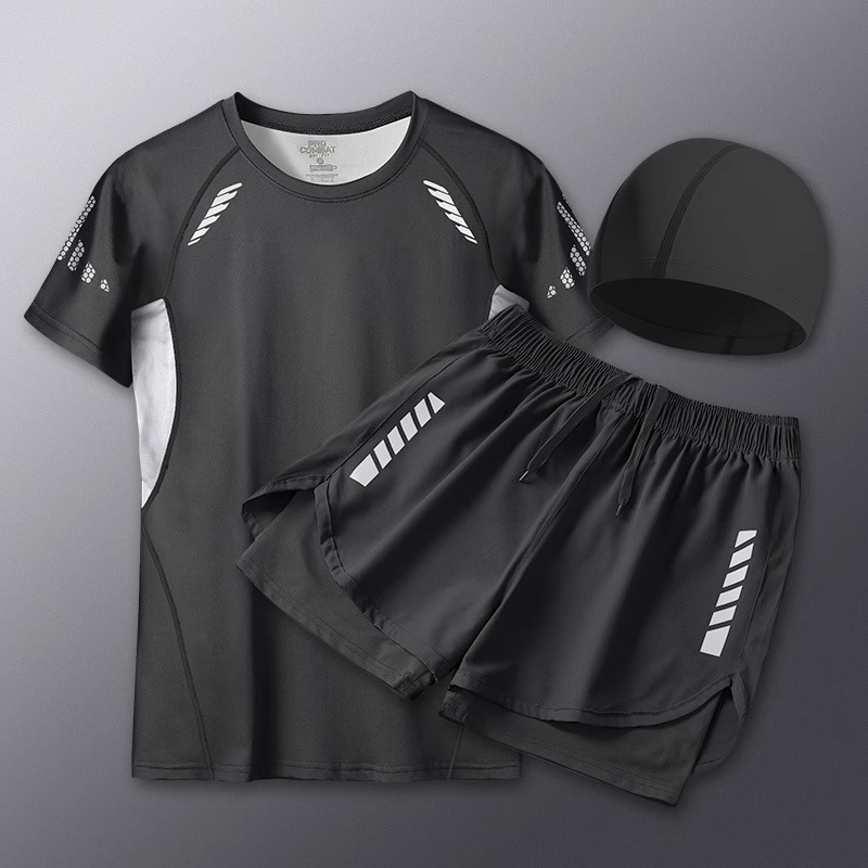 Conjunto de Traje de Baño para Hombre de Poliéster, Secado Rápido, para Natación y Aguas Termales image 22