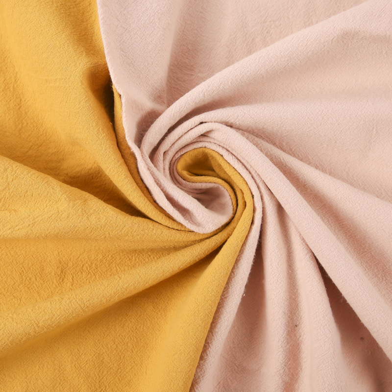 亚麻粘竹节麻面料 亚麻人棉奶油亲肤衬衫裤装连衣裙等舒适布料