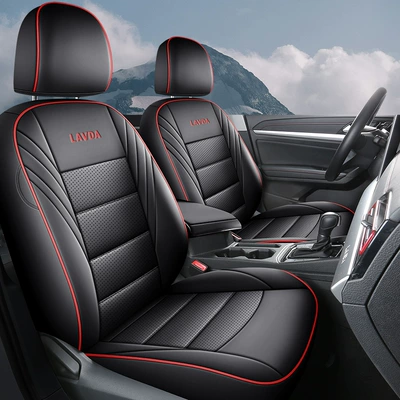 Four Seasons Pad full leather car - black-and-red-standard-version-ckx-langyi