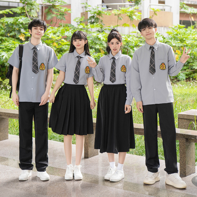 班服诗歌朗诵合唱团演出服装学院风初中生演讲高中生毕业校服套装|undefined