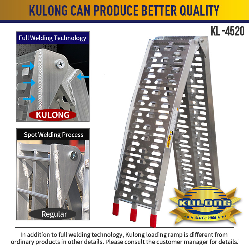 Rampa para Motocicletas, Remolque de Carga, Rampa de Aleación de Aluminio, Escalera Plegable, Escalera de Tijera