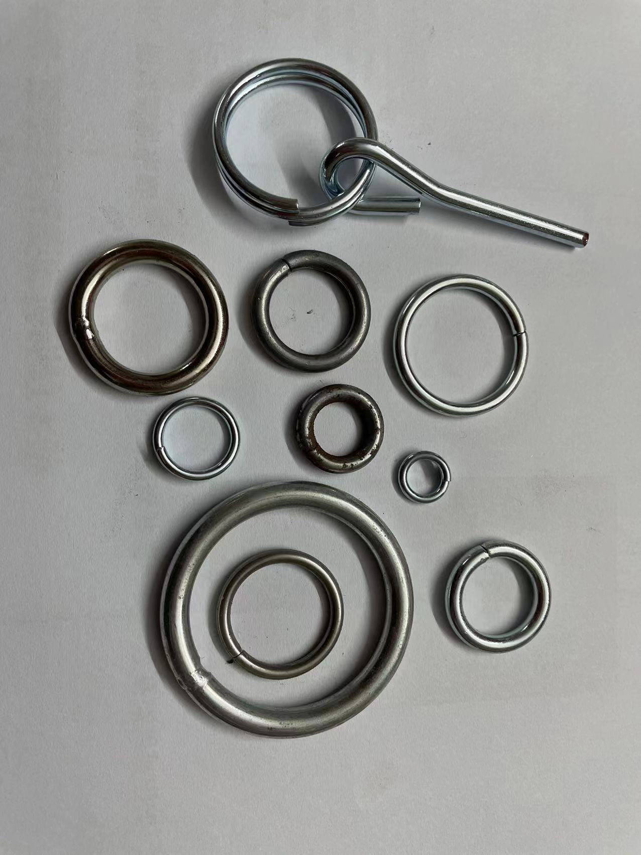 批发铁线圆圈 焊接圆圈 平口圈 不锈钢圆圈等