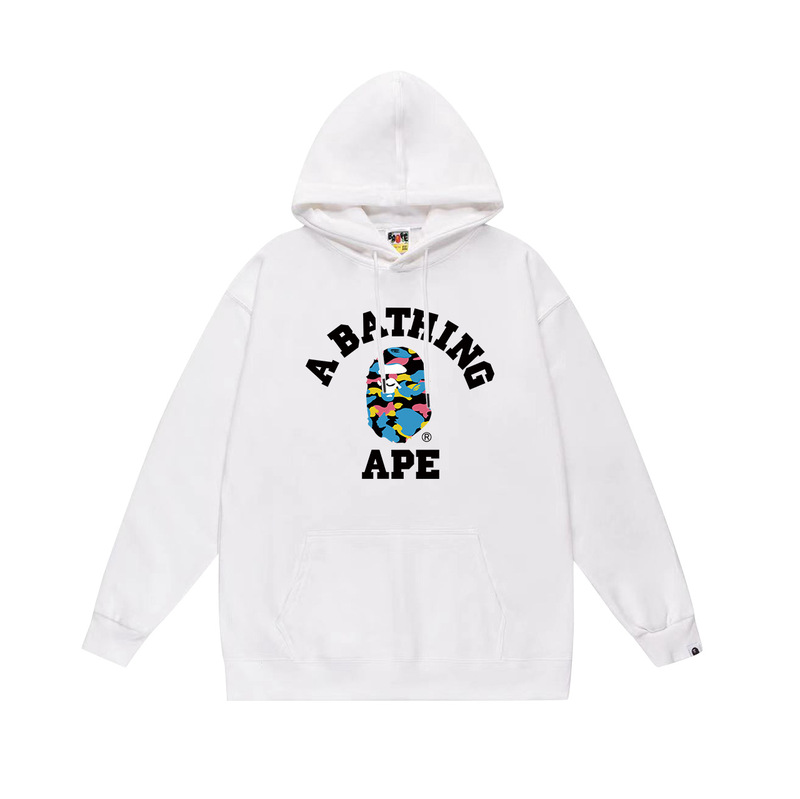 BAPE猿の頭の潮のブランドの片面のプリントは帽子の衛衣の秋冬の新型のヒップホップの潮流の男女の同項の純綿になります。|undefined