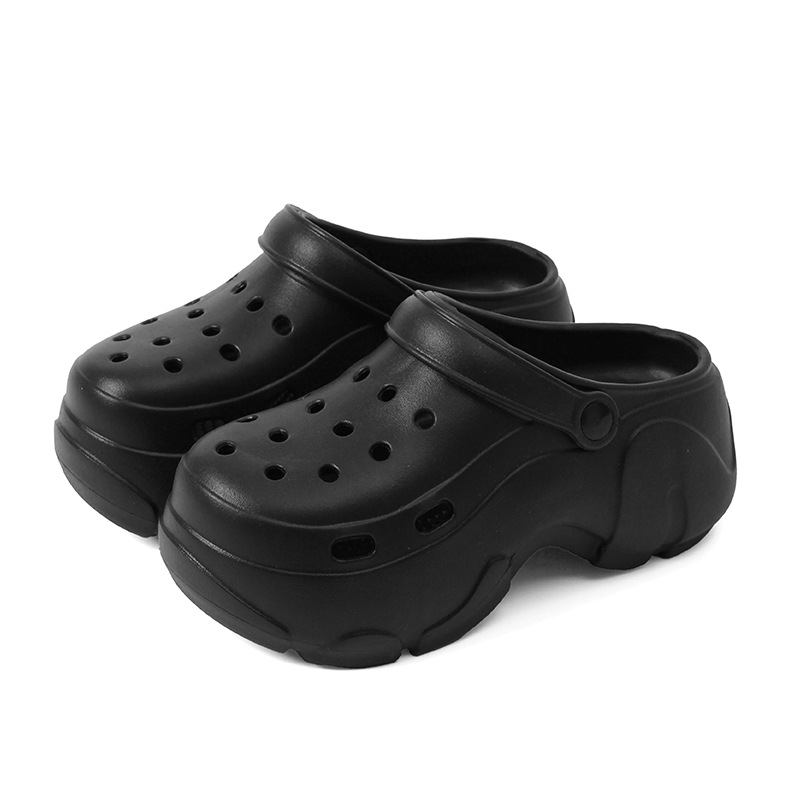 블랙 - 누드 신발