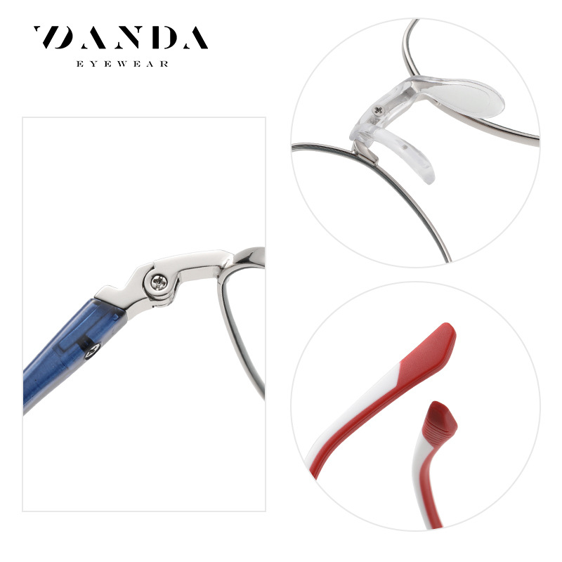 Nuevo TR anti-azul gafas de luz TJ845 moda hombres y mujeres de los mismos vidrios lisos multilaterales pueden equiparse con gafas ópticas de grado