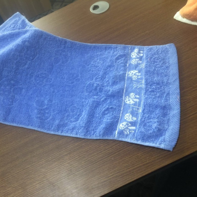 버섯면타월 [블루]