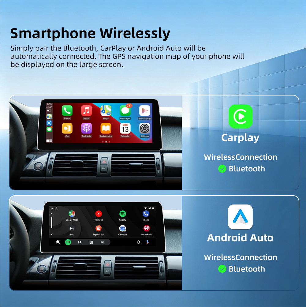 Suitable for Bmw X5 E70 X6 E71 E72 Ccc Cic Smart Central Control Large-Screen Car Navigation Radio