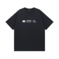 Black wheat ear logo embroidery