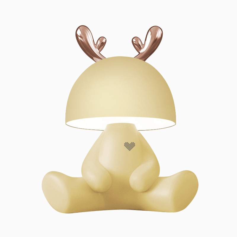 Lámpara de escritorio de protección de ojos LED recargable para regalo de cumpleaños para la novia para la novia para la novia para la luz de la noche (sin Bluetooth)