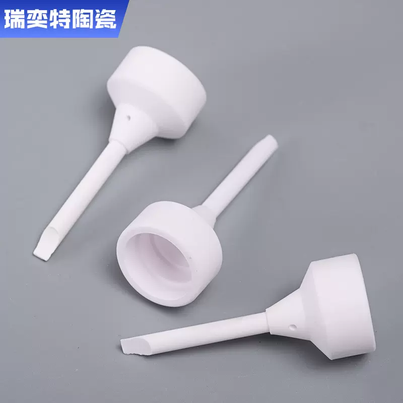 厂家供应陶瓷烟钉陶瓷嘴固定器氧化铝陶瓷精密绝缘电子陶瓷件加工