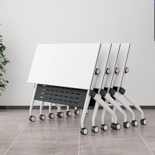 Training Table Folding Conference Long Table University Desks and Chairs Can Be Combined Mobile Office Tutoring Table Simple Conference Table