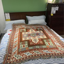 美国订单 波西米亚沙发毯盖毯毛毯美式复古沙发盖布床尾毯装饰毯