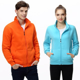 Утепленная хлопковая толстовка, кардиган для работы, с печатью вашего логотипа, с вышивкой