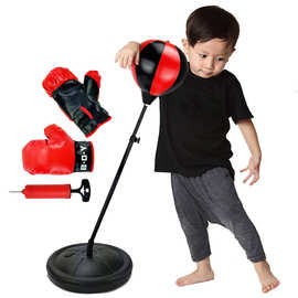 跨境儿童拳击套装玩具拳击球充气沙袋减压发泄室内外训练健身器材