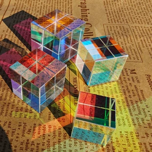 Цветной солнечный prism зеркальный светильник для спальни в кубе, солнце кристалл ловец кристальный декор